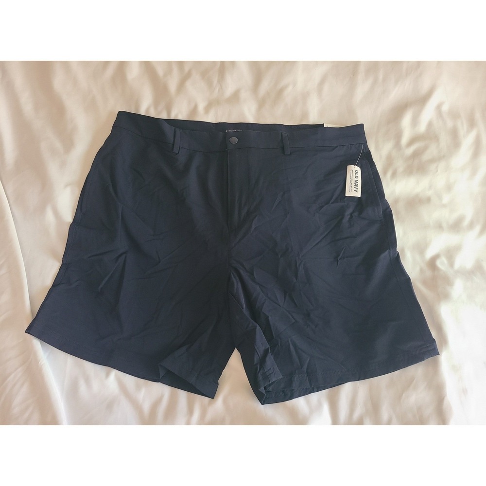 Old Navy Mens Quick Dry StretchTech Cargo Shorts Size 40 Navy Blue Zip Pocket
